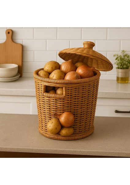 RATTAN 2'Lİ PATATES SOĞAN SEPETİ fiyatları