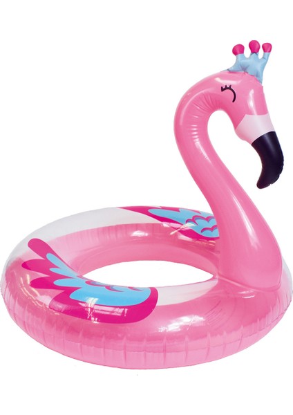 Pink Flamingo Yüzme Simidi 95CM