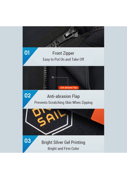 Kadınlar 3mm Neopren Uzun Kollu Wetsuit En Sıcak Ön Fermuar Wetsuits Gömlek Sörf Yüzme Şnorkel Kayak (Yurt Dışından) fırsatları