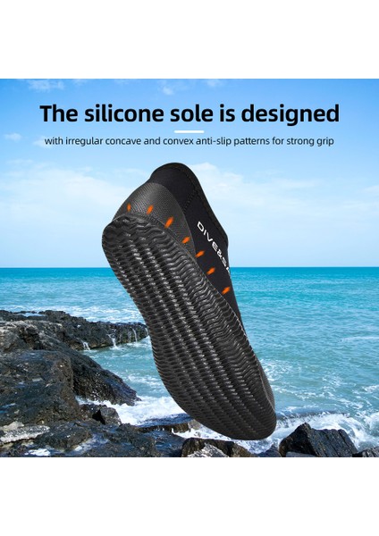 Neopren Dalış Botları Su Sporları Tüplü Dalış Için Kaymaz Tabanlı 3mm Wetsuit Patik (Yurt Dışından) indirimleri