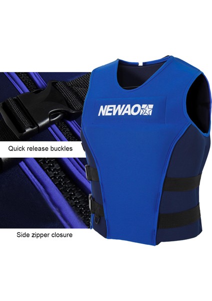 Yetişkin Can Yeleği Neopren Güvenlik Can Yeleği Şamandıra Takım Elbise Kayaking Balıkçılık Sörf Kano Yelken Su Kayağı Wakeboard Yüzme (Yurt Dışından)