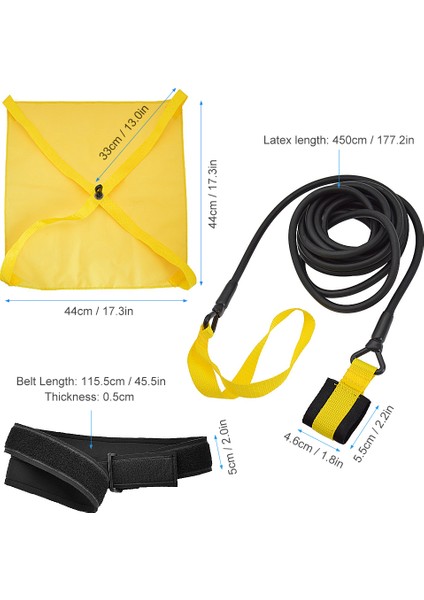 Yetişkinler / Çocuklar Yüzme Eğitimi Direnç Kemeri Yüzme Gücü Eğitimi Egzersiz Kemeri (Yurt Dışından)