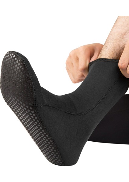 3mm Neopren Wetsuit Çorap Sıcak Tüplü Dalış Çorapları Kış Sörf Çorap Termal Anti Kayma Çizmeler Spearfishing Yüzme Rafting Dalış Yelken (Yurt Dışından)