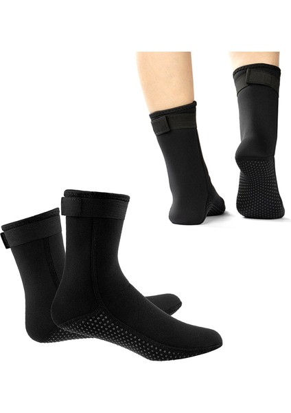 3mm Neopren Wetsuit Çorap Sıcak Tüplü Dalış Çorapları Kış Sörf Çorap Termal Anti Kayma Çizmeler Spearfishing Yüzme Rafting Dalış Yelken (Yurt Dışından)