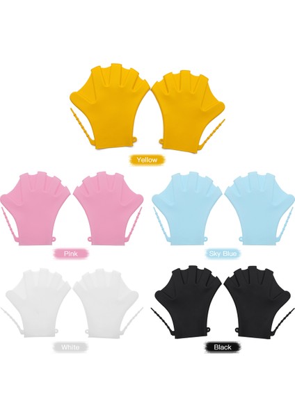 1 Çift Yüzme Eldiven Perdeli Spor Su Direnci Eğitim Eldiven Silikon Yüzme Dalış Eldiveni Yüzmek Eğitim Eldivenler (Yurt Dışından) modelleri