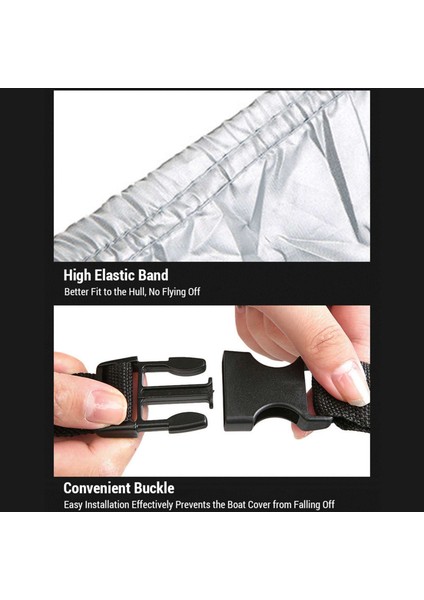 Tekne Örtüsü 11-22FT Açık V Şeklinde Yat Tozluk Yağmur Geçirmez Tekne Örtüsü Güneş Koruyucu Tafta 190T Gövde Koruyucu Kapak Oxford Kumaş Anti-Aging (Yurt Dışından) indirimleri