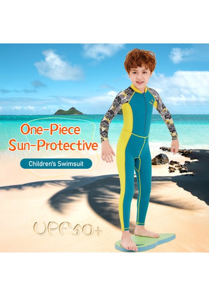 Çocuk Wetsuit Tek Parça Mayo Güneş Koruyucu Çabuk Kuruyan Aşınma Önleyici Çizilmez Özellikler (Yurt Dışından)