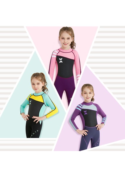 Çocuk Wetsuit Tek Parça Neopren Mayo Güneş Koruyucu Sörf Dalış Yüzme Botla Kış (Yurt Dışından) indirimleri