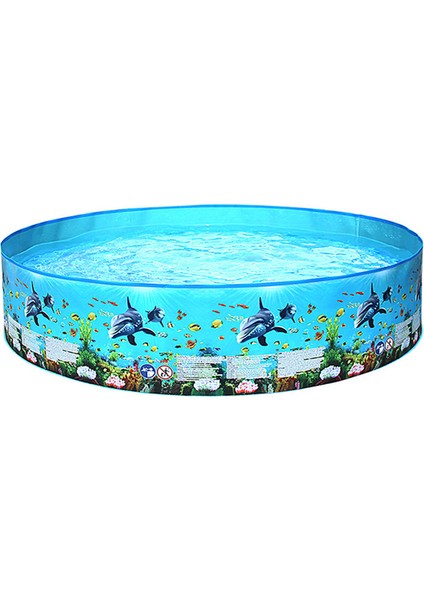 Taşınabilir Enflasyonsuz Sert Plastik Yüzme Havuzu Katlanır Havuz Aile Yüzme Havuzu Yuvarlak Yüzme Havuzu Bebekler Çocuklar Yetişkinler Için (Yurt Dışından) indirimleri