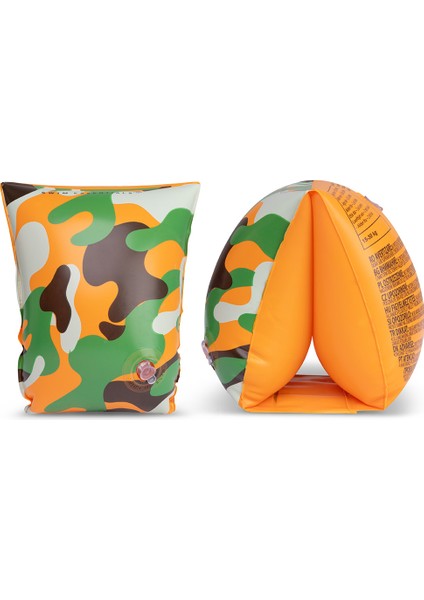 Camouflage Orange Şişme Yüzme Kolluğu 2-6 Yaş fiyatları