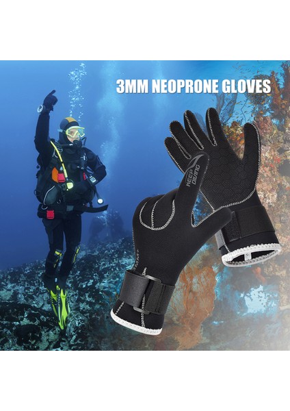 3mm Neopren Dalış Eldiveni Kadın Erkek Kaymaz Şnorkel Eldiven Dalış Yüzme Sörf Yelken Kayaking Dalış (Yurt Dışından)