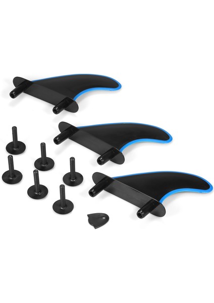 3 Adet Yumuşak Sörf Tahtası Yüzgeçleri Vidalar ile 4.5 Inç Sörf Paletleri Yumuşak Sörf Tahtası Longboard Sörf Aksesuarları (Yurt Dışından) fırsatları