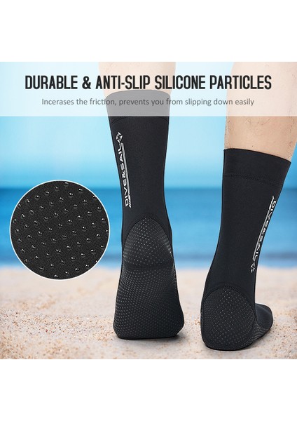 Neopren Dalış Çorapları Erkekler Kadınlar Anti Kayma Su Çorap Plaj Şnorkel Sörf Yüzme (Yurt Dışından) modelleri