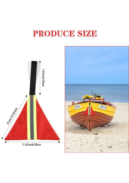 4 Adet Güvenlik Yansıtıcı Bayraklar Kayık Uyarı Bayrakları Için Dokuma ile Kayık Kano Sup (Yurt Dışından) modelleri