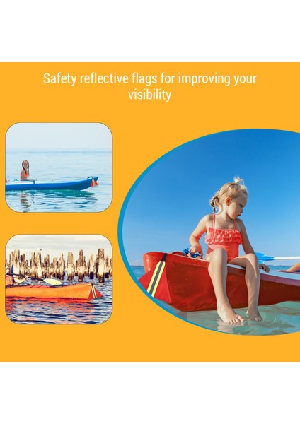 4 Adet Güvenlik Yansıtıcı Bayraklar Kayık Uyarı Bayrakları Için Dokuma ile Kayık Kano Sup (Yurt Dışından) fırsatları