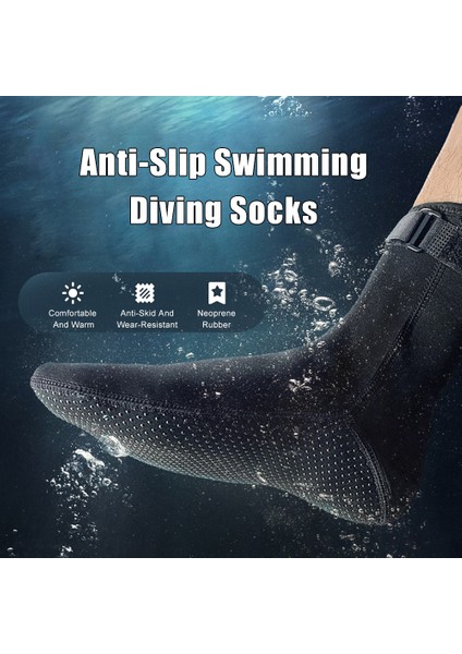 3mm Neopren Su Çorap Kum Geçirmez Dalış Botları Yüzme Su Sporları Plaj Voleybolu Kaymaz Wetsuit Çorap Erkekler ve Kadınlar Için (Yurt Dışından)