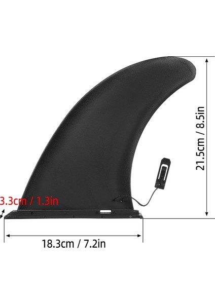 9 Inç Sörf Yüzgeci Ayakta Kullanılan Kürek Kurulu Fin Hızlı Bırakma Merkezi Fin Şişme Kürek Kurulu Longboard (Yurt Dışından)