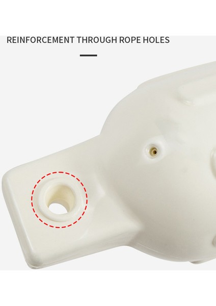 Şişme Bot Tampon Pvc Yat Tampon Topu Tekneler Aksesuarları Halat ve Pompa Yerleştirme Için Beyaz (Yurt Dışından)