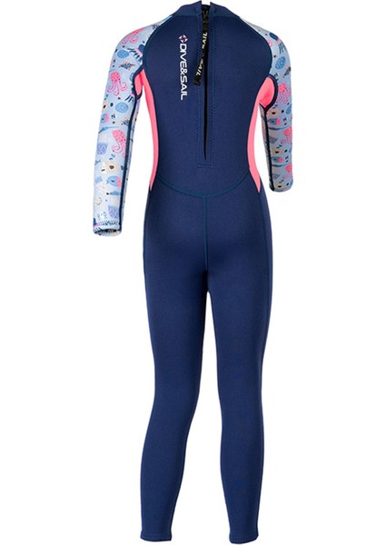 Wetsuit Çocuklar Kızlar Için 2.5 mm Neopren Termal Mayo Uzun Kollu Tam Vücut Kızlar Mayo Su Sporları Dalış Sörf Dersleri (Yurt Dışından) indirimleri