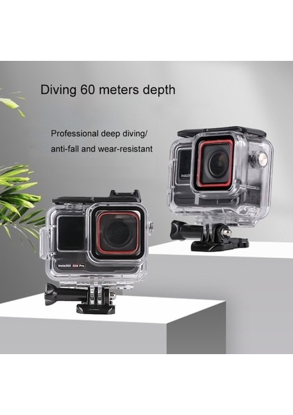 INSTA360 Ace Pro 60 M Sualtı Su Geçirmez Muhafaza Kılıfı Için
