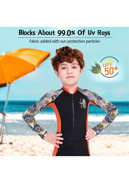 Çocuk Wetsuit Tek Parça Mayo Güneş Koruyucu Çabuk Kuruyan Aşınma Önleyici Çizilmez Özellikler (Yurt Dışından) fiyatları