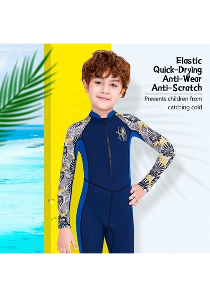 Çocuk Wetsuit Tek Parça Mayo Güneş Koruyucu Çabuk Kuruyan Aşınma Önleyici Çizilmez Özellikler (Yurt Dışından) modelleri