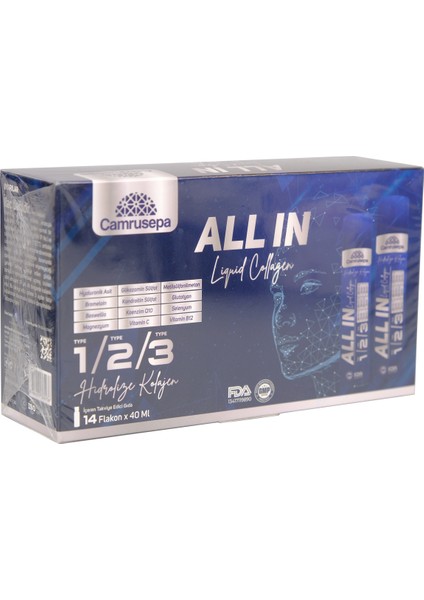 Camrusepa Type 1-2-3 Lıkıt Collagen 28 Flakon 5000MG