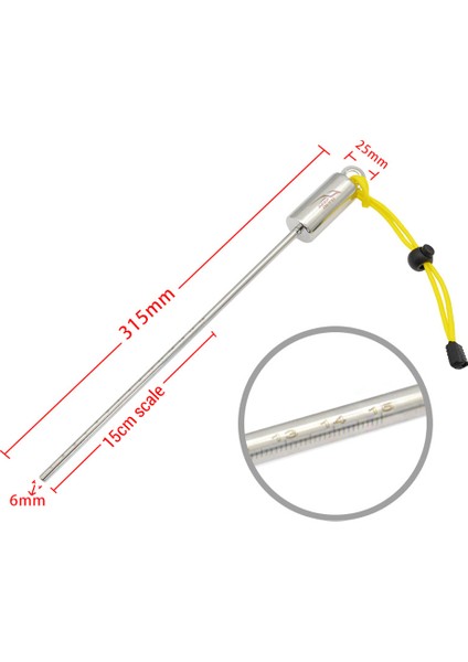 Tüplü Dalış Işaretçisi Sualtı Paslanmaz Çelik Gıdıklama Çubuğu Tüplü Dalış Için Kordon ile (Yurt Dışından) modelleri