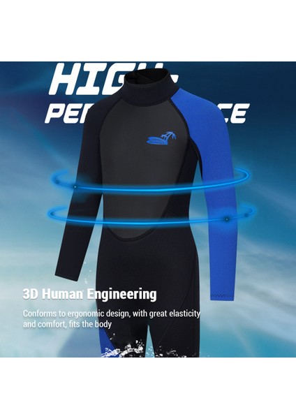 Çocuklar Wetsuit Erkekler ve Kızlar Için Mükemmel Ekstra Sıcaklık Için 3mm Kalınlık Neopren Sörf Yüzme Dalışı Için Soğuk Suda Tam Kısa Islak Takımlar Ideal Gençler ve Küçük Çocuklar Sörf Wetsuit (Yurt Dışından)