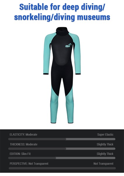 Çocuklar Wetsuit Erkekler ve Kızlar Için Mükemmel Ekstra Sıcaklık Için 3mm Kalınlık Neopren Sörf Yüzme Dalışı Için Soğuk Suda Tam Kısa Islak Takımlar Ideal Gençler ve Küçük Çocuklar Sörf Wetsuit (Yurt Dışından)