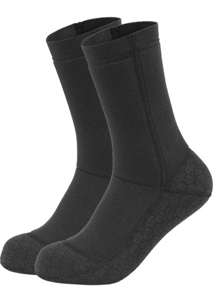 3mm Neopren Wetsuit Çorap Sıcak Tüplü Dalış Çorapları Kış Plaj Patik Ayakkabı Kaymaz Sörf Çorap Termal Botlar Spearfishing Yüzme Rafting Şnorkel Yelken (Yurt Dışından)