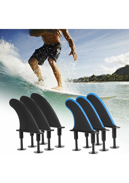 3 Adet Yumuşak Sörf Tahtası Yüzgeçleri Vidalar ile 4.5 Inç Sörf Paletleri Yumuşak Sörf Tahtası Longboard Sörf Aksesuarları (Yurt Dışından) fiyatları