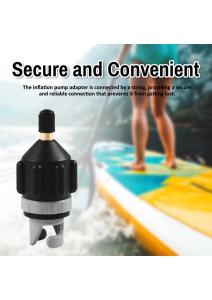 Paddleboard Hava Memesi Kiti Çok Fonksiyonlu Şişirme Pompası Adaptör Seti Şişme Bot Hava Valfi Adaptörü Ayakta Kullanılan Kürek Panoları Için Kayaks Sörf Tahtaları Şişme Bot Hava Yatağı (Yurt Dışından)