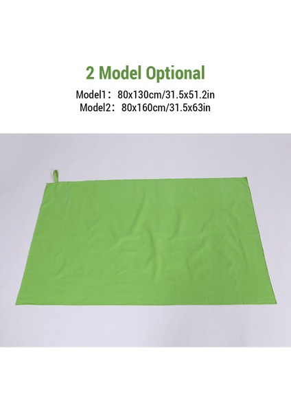 Ekstra Büyük Çabuk Kuru Mikrofiber Banyo Havlusu ile Vücut Için Saklama Çantası Için Yüzme Spor Plaj ve Yoga 130 CM/160 cm (Yurt Dışından)