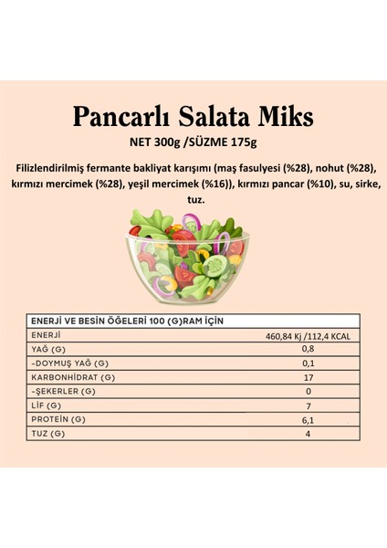 Fermante Salata Miks Karma 3'lü Paket