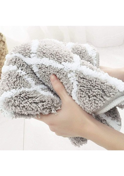 2'li Üçgen Kaymaz Taban Banyo Paspası / 60X100 - 60X50 cm