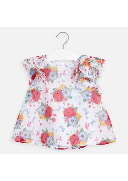 Kız Çocuk Pembe Plumeti Bluz