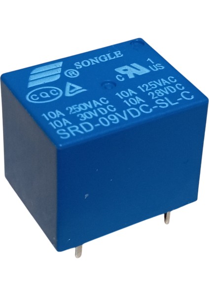 Songle SRD-09VDC-SL-C 9V 10A 5 Pin Minyon Spot Pcb Güç Rölesi