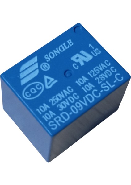 Songle SRD-09VDC-SL-C 9V 10A 5 Pin Minyon Spot Pcb Güç Rölesi