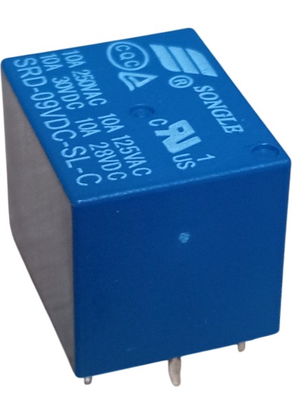 Songle SRD-09VDC-SL-C 9V 10A 5 Pin Minyon Spot Pcb Güç Rölesi