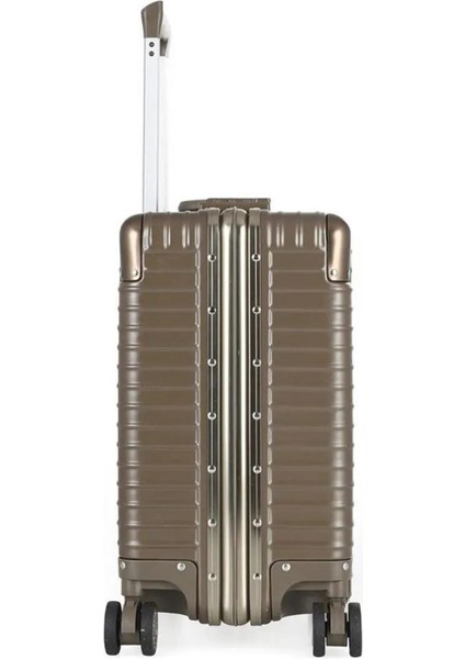 Ccs 71447 Çekçekli Alüminyum Kasa Valiz Evrak Çantası Bronz