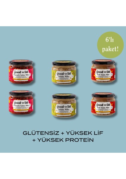Fermante Salata Miks Karma 6'lı Paket