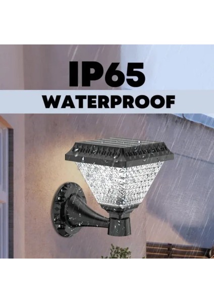50 Watt Güneş Enerjili Solar Dekoratif Duvar Apliği