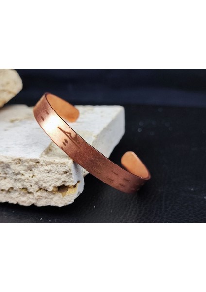 Saf Bakır Bileklik Kişiye Özel Motifli Desenli Bakır Bilezik Bileklik Unisex fiyatları