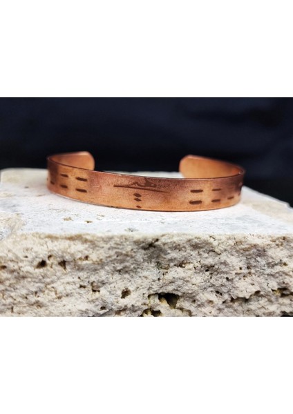 Saf Bakır Bileklik Kişiye Özel Motifli Desenli Bakır Bilezik Bileklik Unisex modelleri