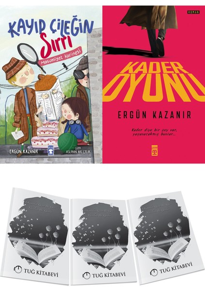 Kayıp Çileğin Sırrı ve Kader Oyunu 2li Set Ergün Kazanır + Hediyeli