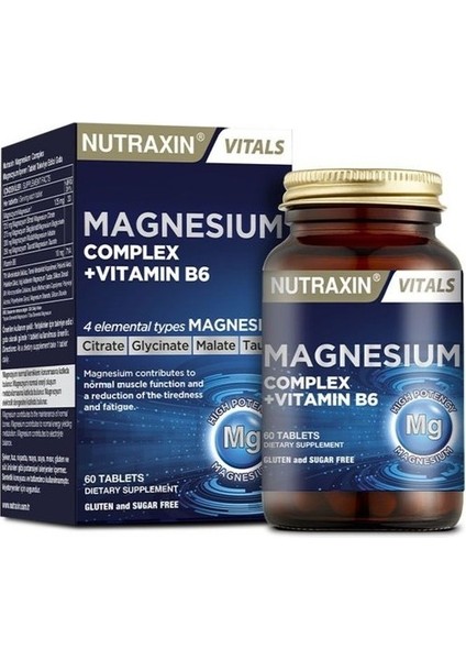 Takviye Seti Magnesium Complex Vitamin B6 60 Tablet + B12 Vitamini 1000 Mcg 60 Dilaltı Tableti + C Vitamin 1000 mg 30 Tablet +Omega 3 Balık Yağı 2000 mg 60 Yumuşak Kapsül