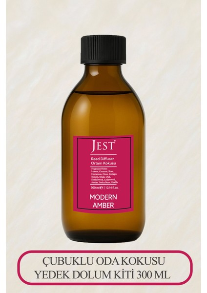 300 ml Modern Amber Çubuklu Oda Kokusu Yedek Kit