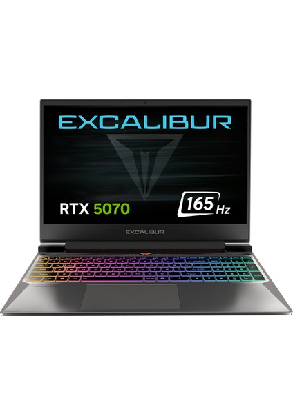 Excalibur G880 i7-13620H 32GB 1TB 8GB RTX5070 165Hz 15.6" Windows 11 Home Taşınabilir Bilgisayar G880.1362-DF70A-C