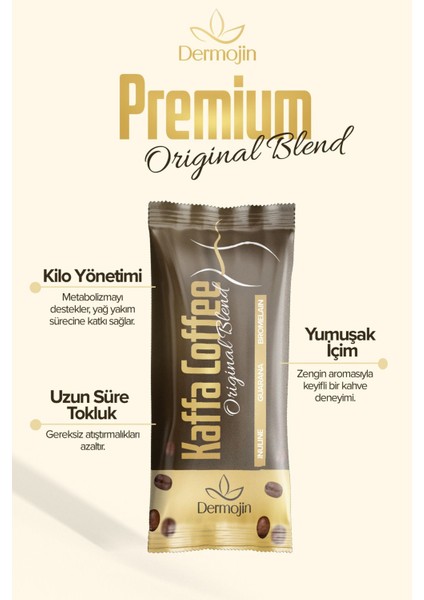 3 Adet - Kaffa Detoks Kahvesi ( Inulın , Bromelaın ,guarana )